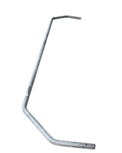 Curtain tube 45° 1/2"x1690 f/manure curtain MB drive IW=1540